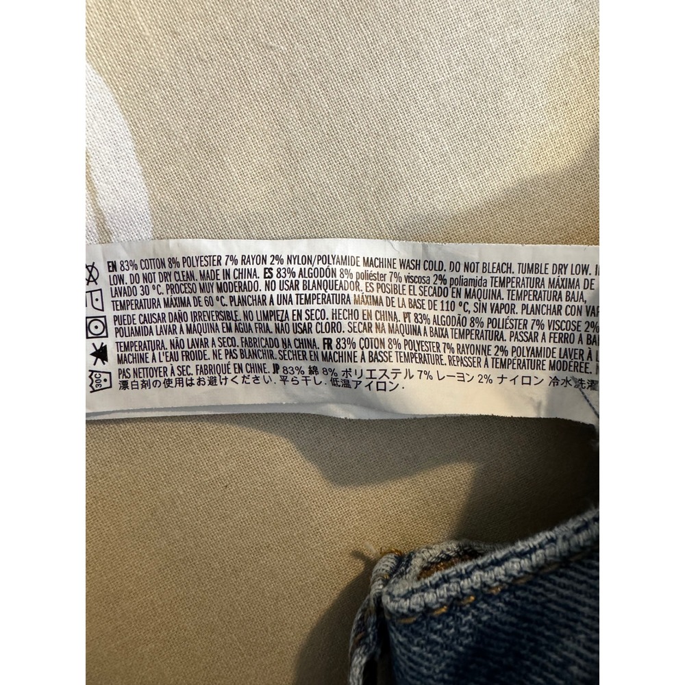 Forever 21 Womens Jean Cargo Denim Maxi Skirt Large Utility Pockets Back Slit - Picture 10 of 12